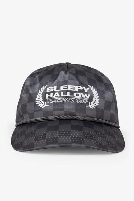 SHRC Checkered Satin Hat - Black