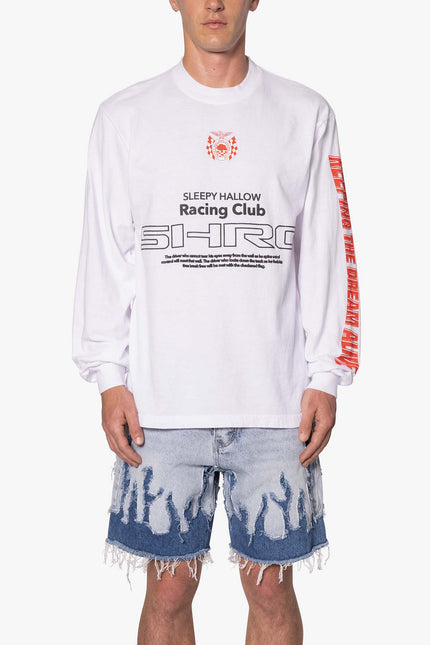 SHRC Driver L/S Tee - White