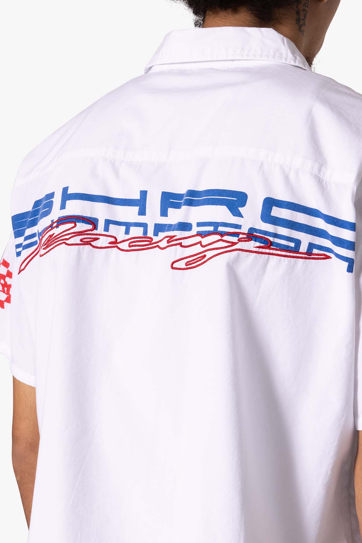 SHRC Pit Crew Cropped Shirt - White | mnml | shop now