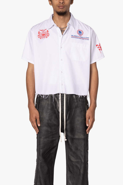 SHRC Pit Crew Cropped Shirt - White