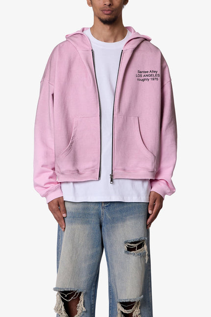 Santee Alley Zip Up Hoodie - Pink