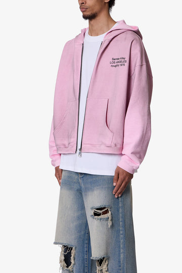 Santee Alley Zip Up Hoodie - Pink