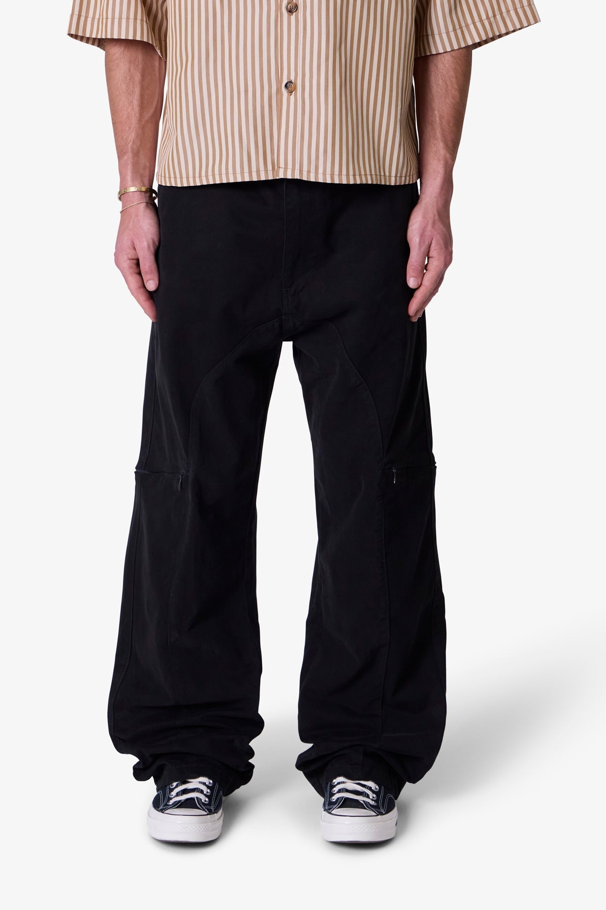 MNML STRAPPED UP RAVER DOUBLE カーゴパンツ Black 送料込み mnml RAVE DOUBLE CARGOPANTS/ BLACK