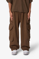 Pantalones deportivos con bolsillos laterales tipo cargo - Verde oliva