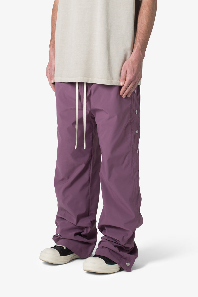 Side Snap Nylon Pants - Mauve | mnml | shop now