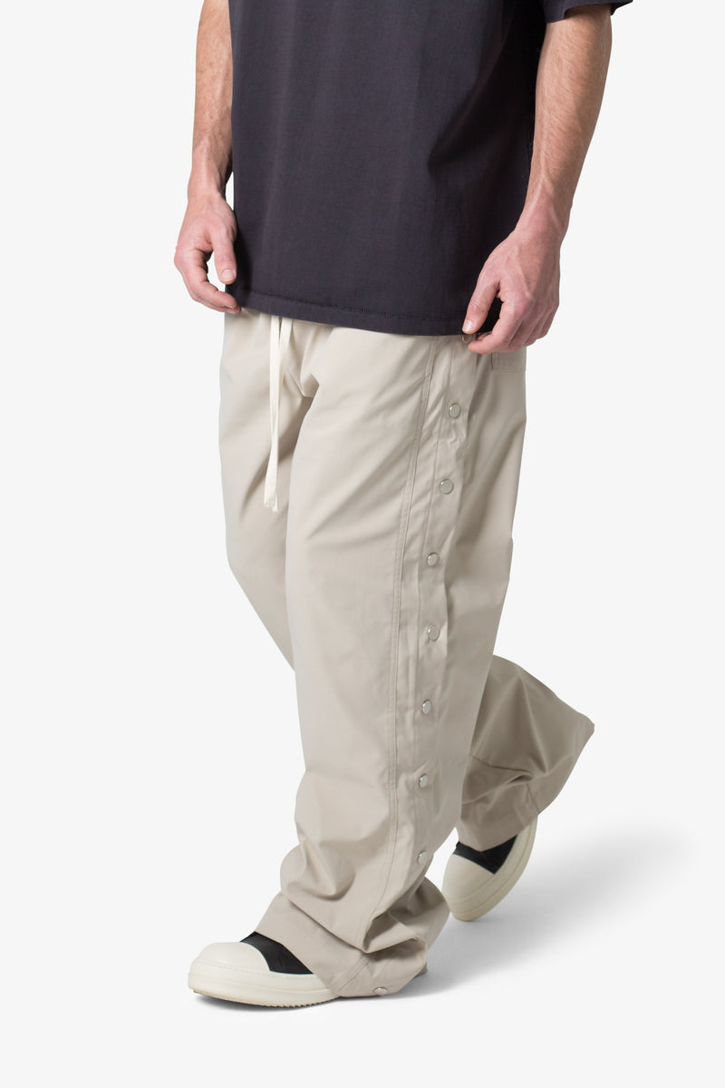 Side Snap Nylon Pants - Tan | mnml | shop now