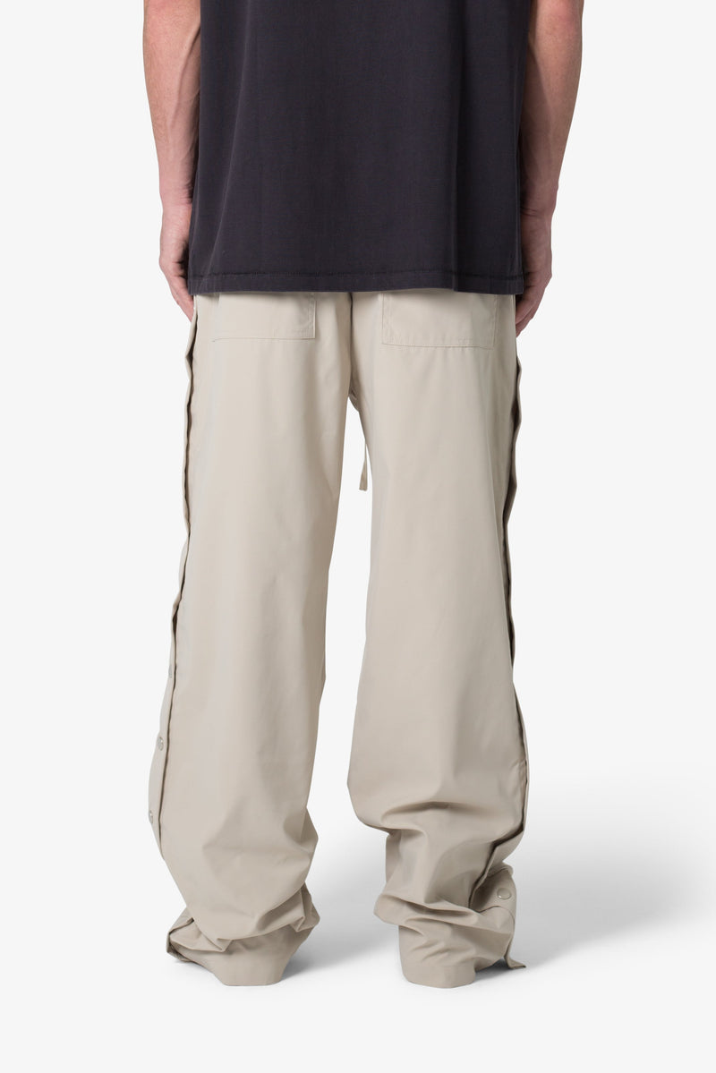 Side Snap Nylon Pants - Tan | mnml | shop now