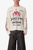 T-shirt thermique à manches longues Sinister - Blanc cassé