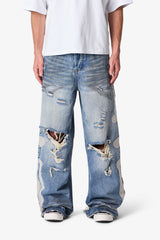 Skeleton Rave Denim - Blue