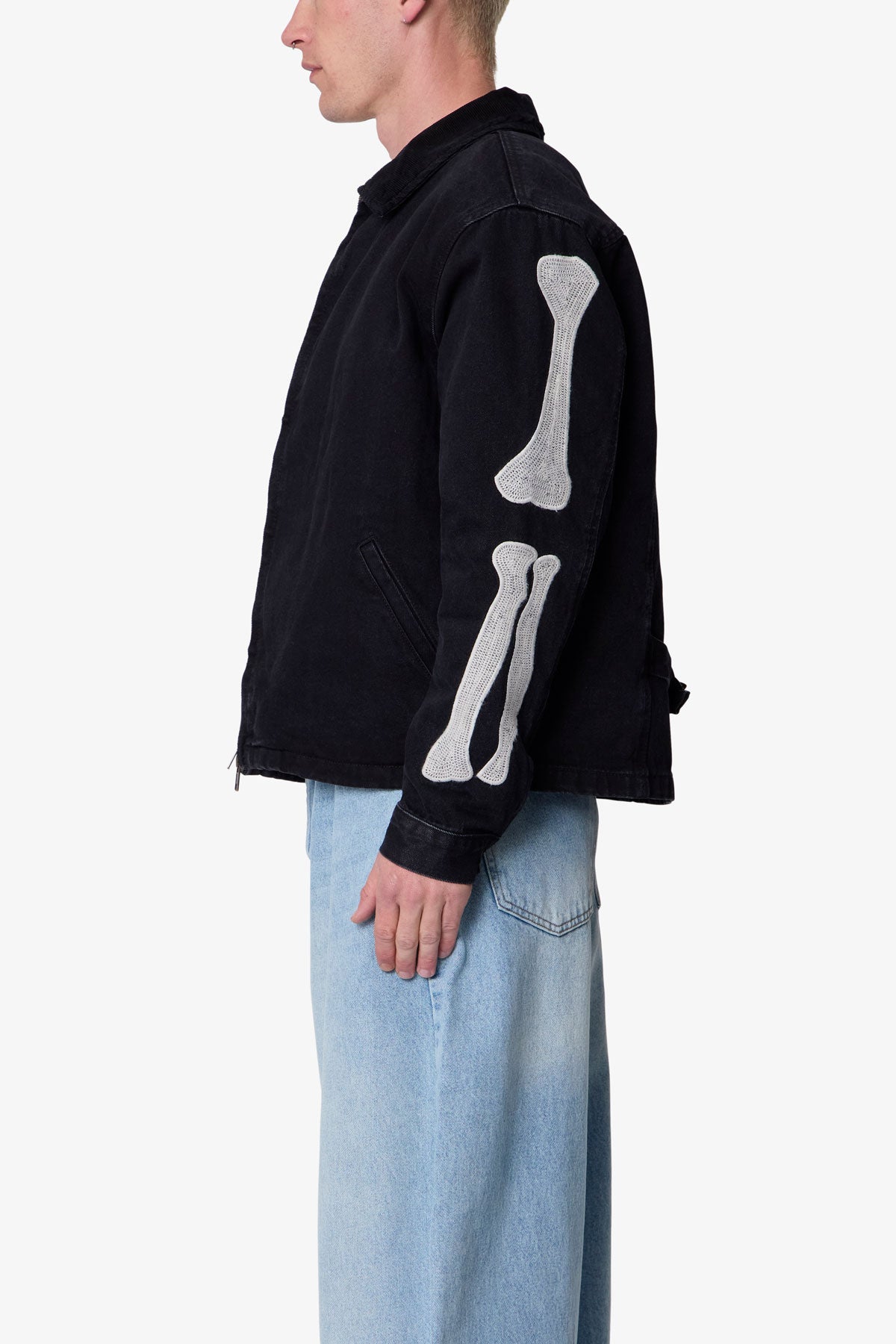 Skeleton Work Jacket - Black | mnml