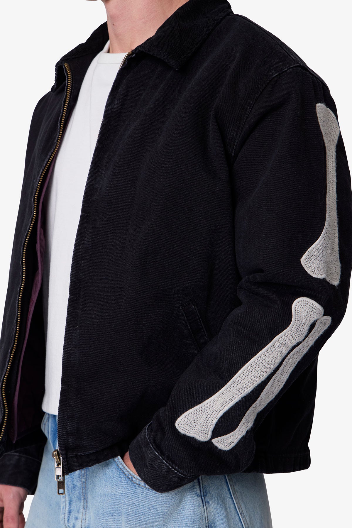 Skeleton Work Jacket - Black | mnml