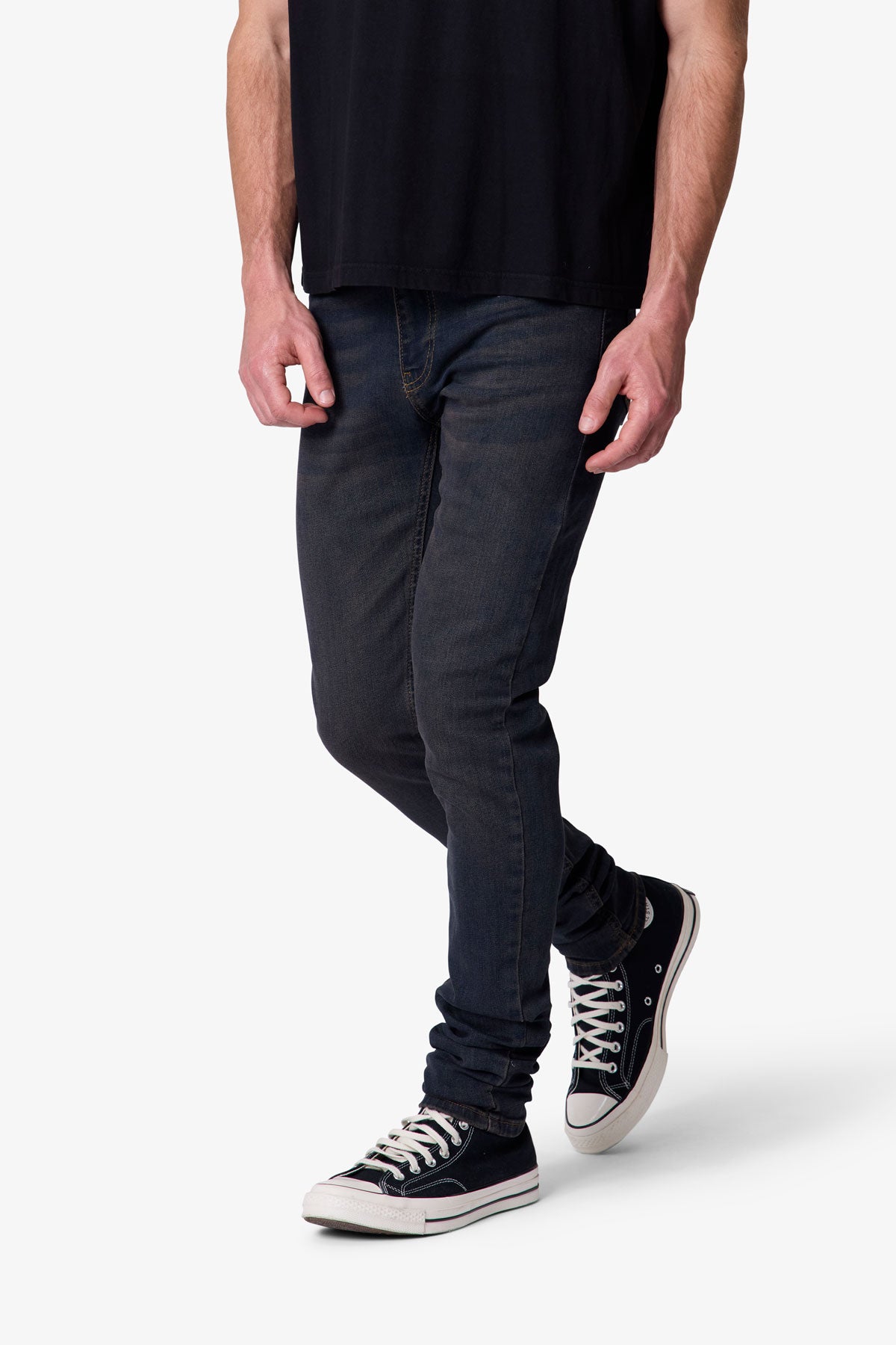パンツ mnml skinny denim paint coating X607 Painted Skinny Denim - Blue | mnml | shop now