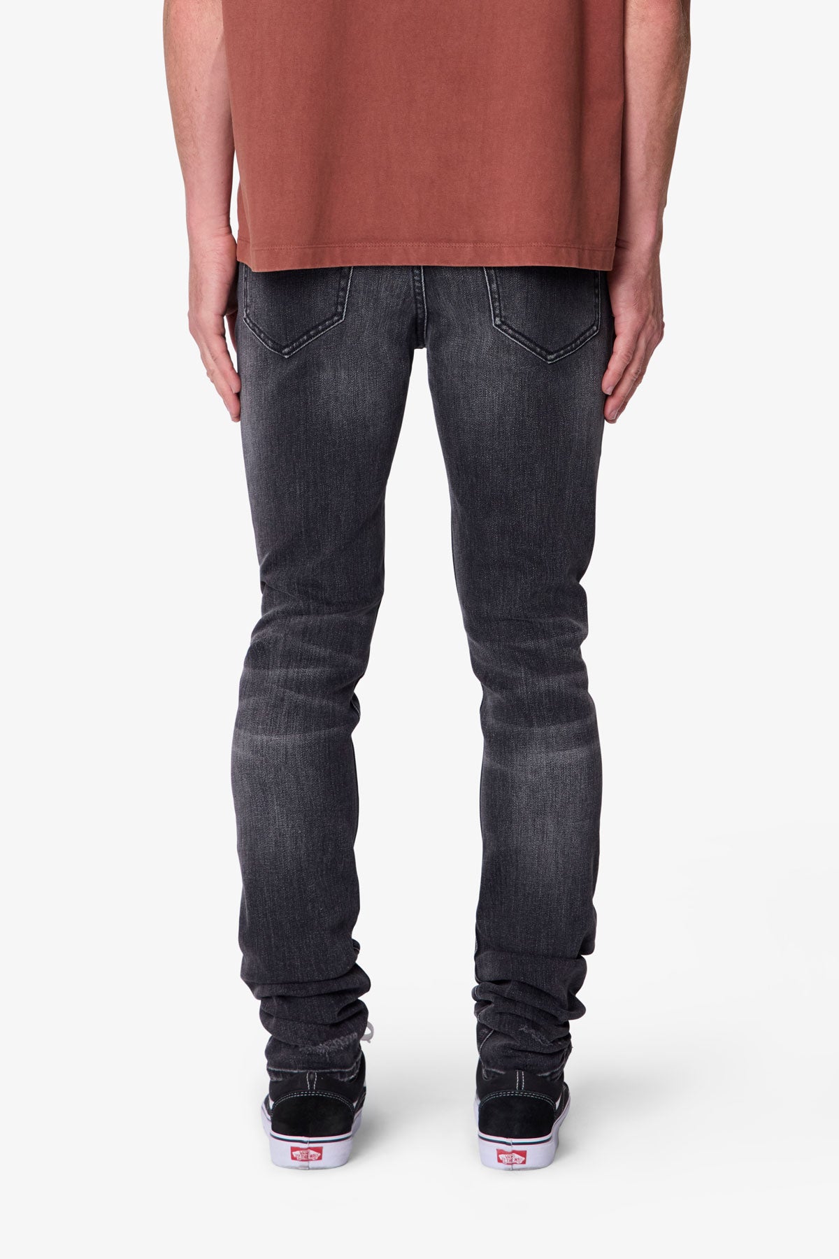 Skinny Distressed Denim - Vintage Black | mnml