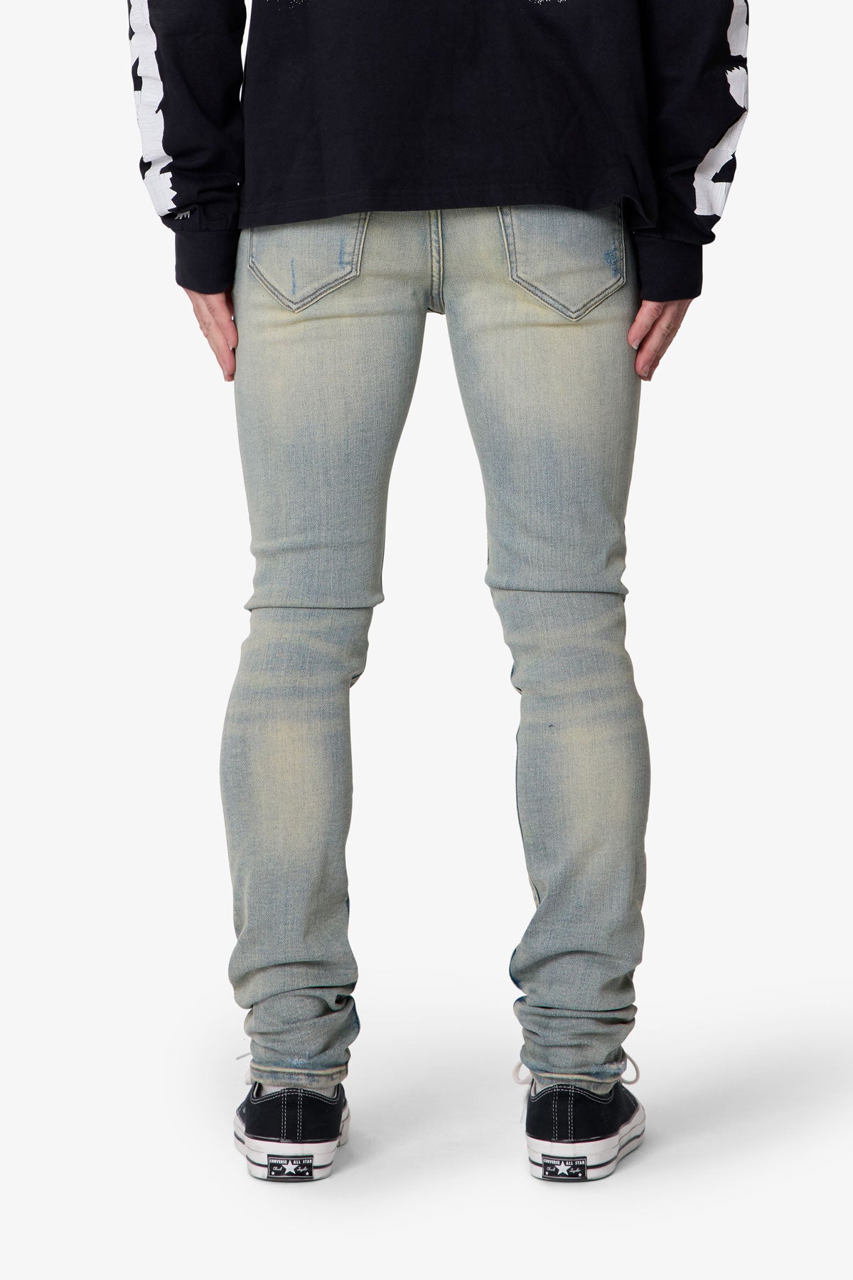 Skinny Distressed Denim - Vintage Blue | mnml