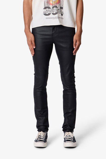 Skinny Waxed Denim - Black