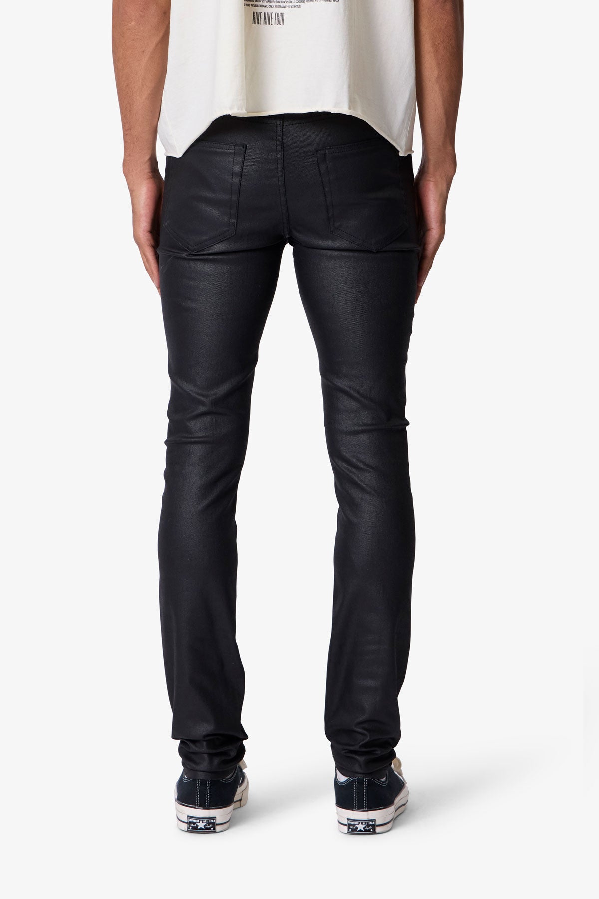 Skinny Waxed Denim - Black | mnml