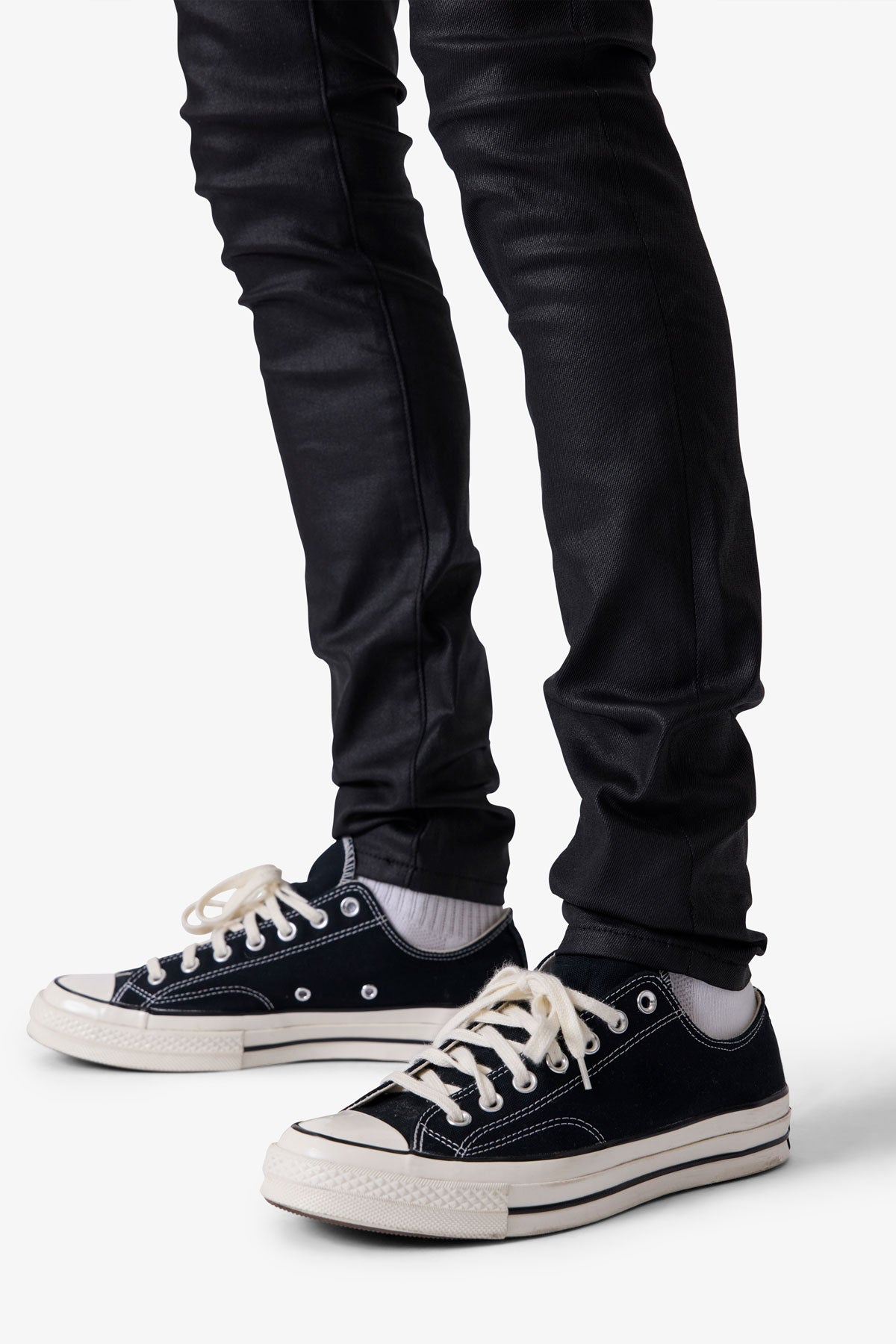 Skinny Waxed Denim - Black | mnml