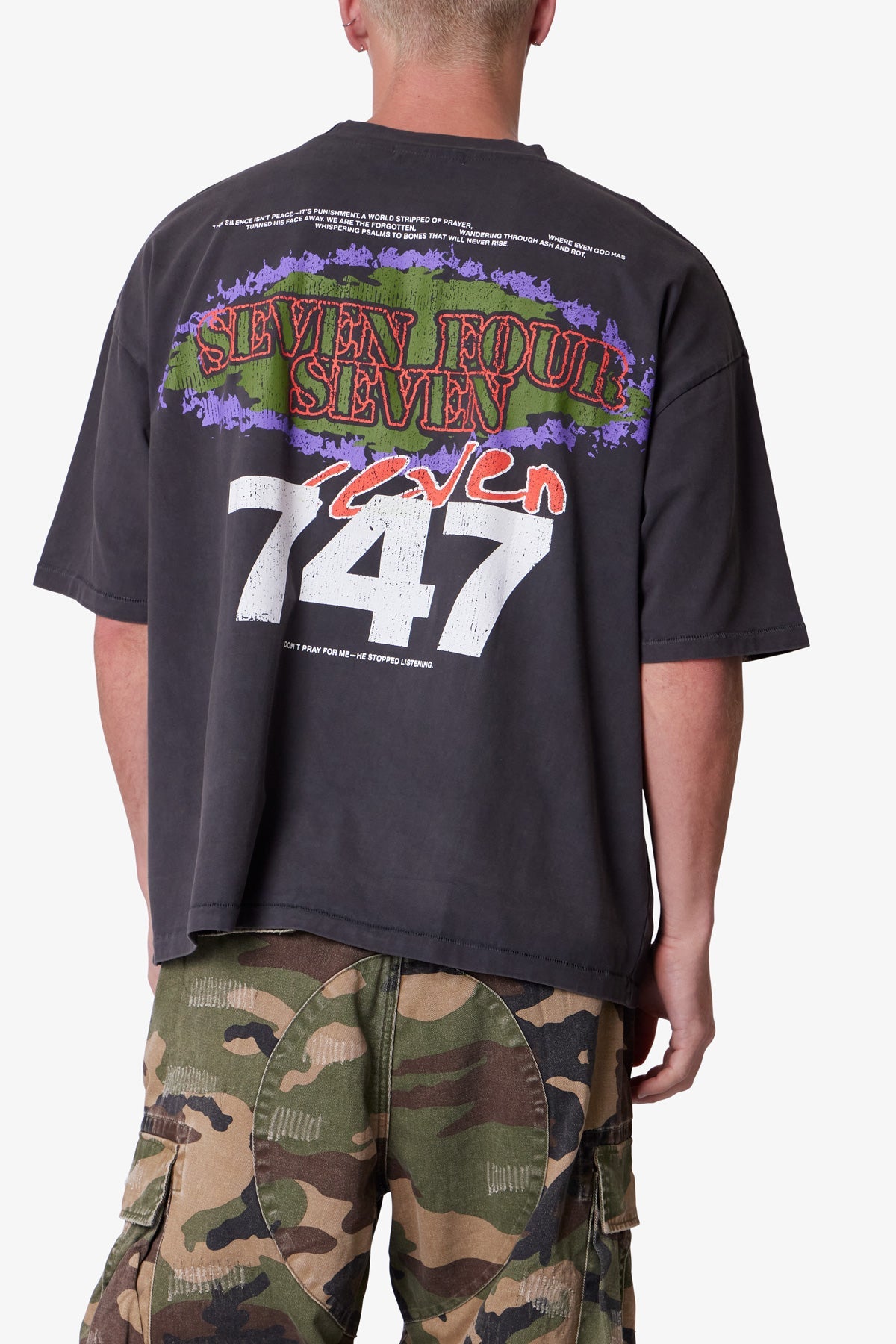 Snake 994 Printed Tee - Washed Black | mnml