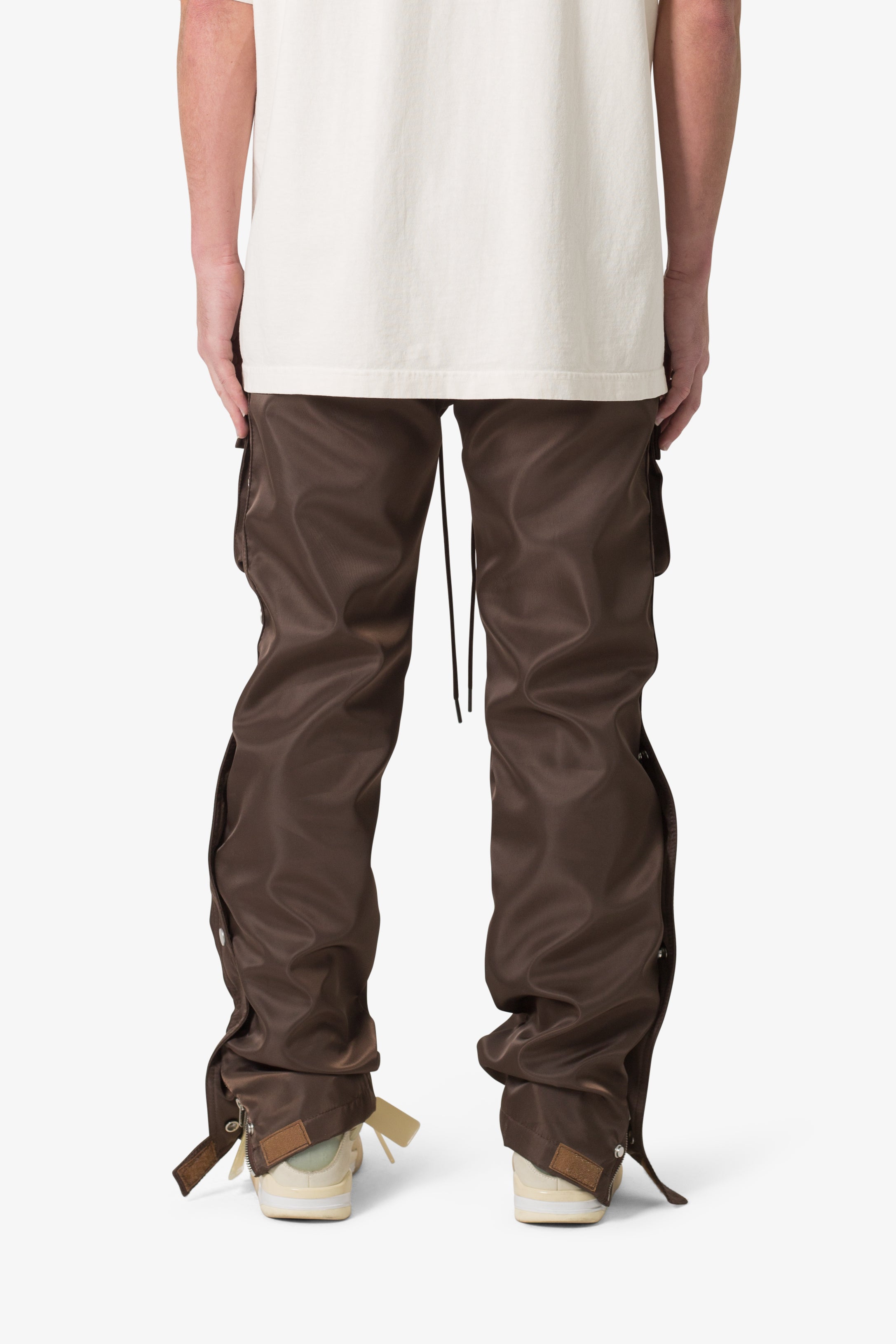 Snap-Front-Cargo-Pants-Brown-