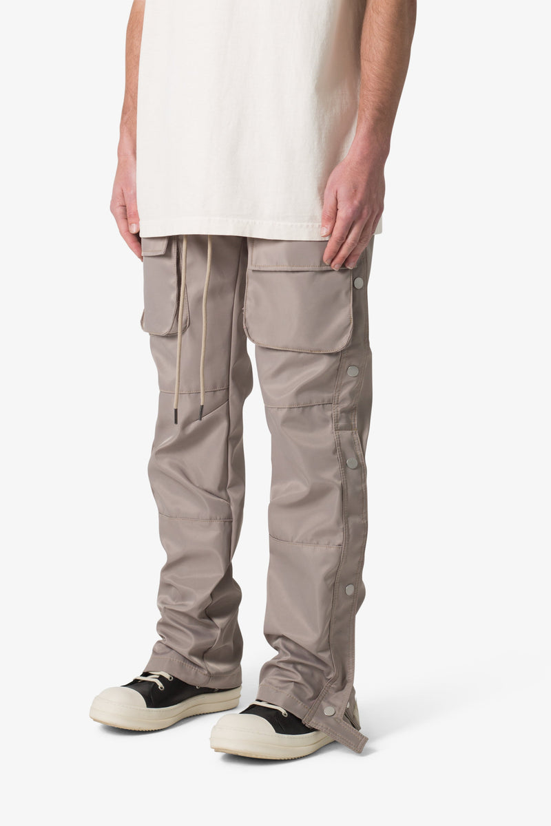 Snap Front Cargo Pants - Grey | mnml | shop now