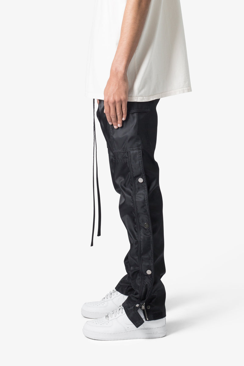 Y2K Rubber Pleated Waterproof Zipper Casual Pants Nylon Straight Streetwear  Drawstring Cargos Baggy Oversized Loose Trousers - AliExpress