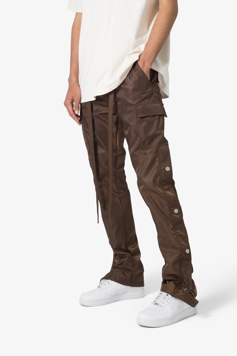 Snap Zipper II Cargo Pants - Brown