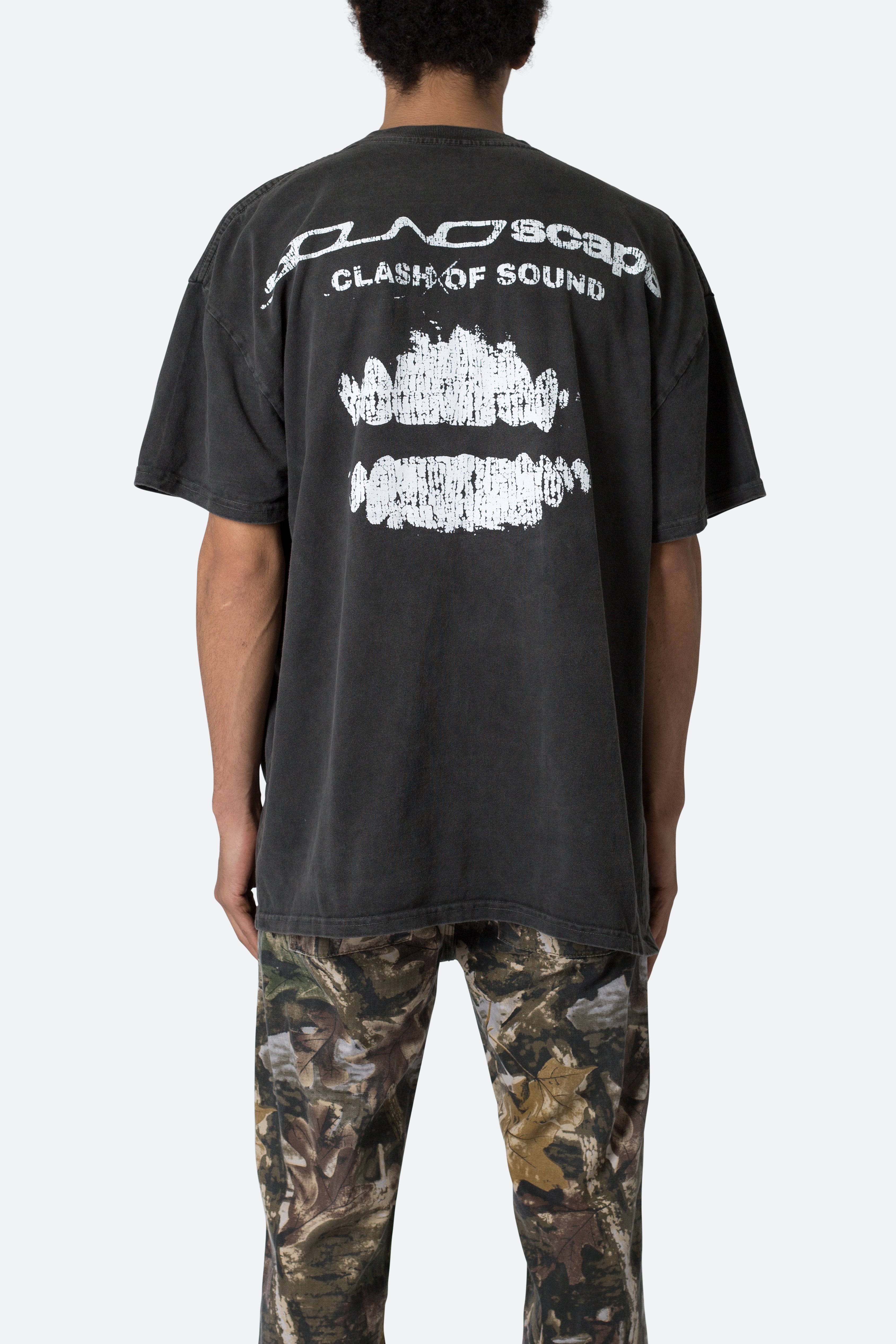 Soundscape Tee - Washed Black | mnml