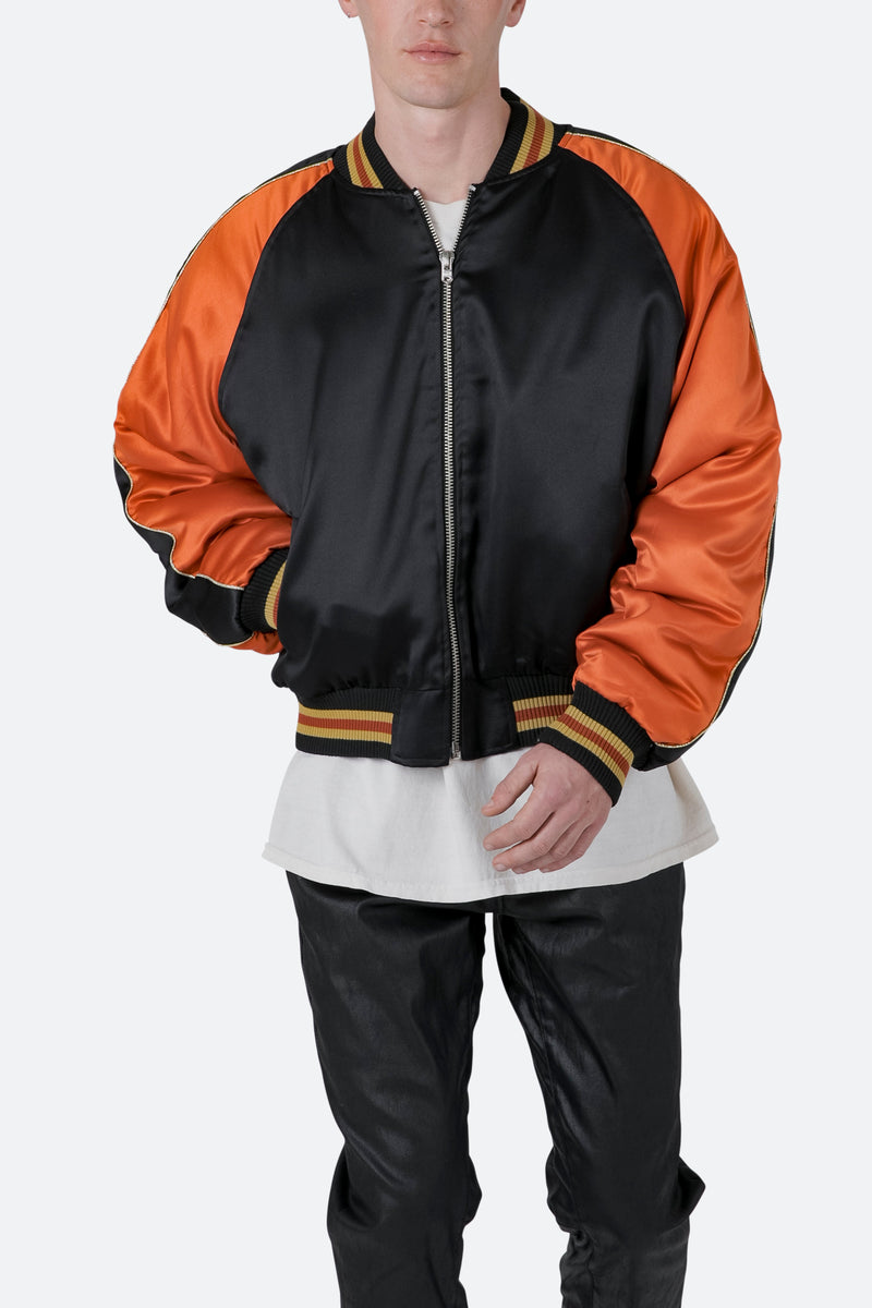 Souvenir Jacket - Black/Orange | mnml | shop now