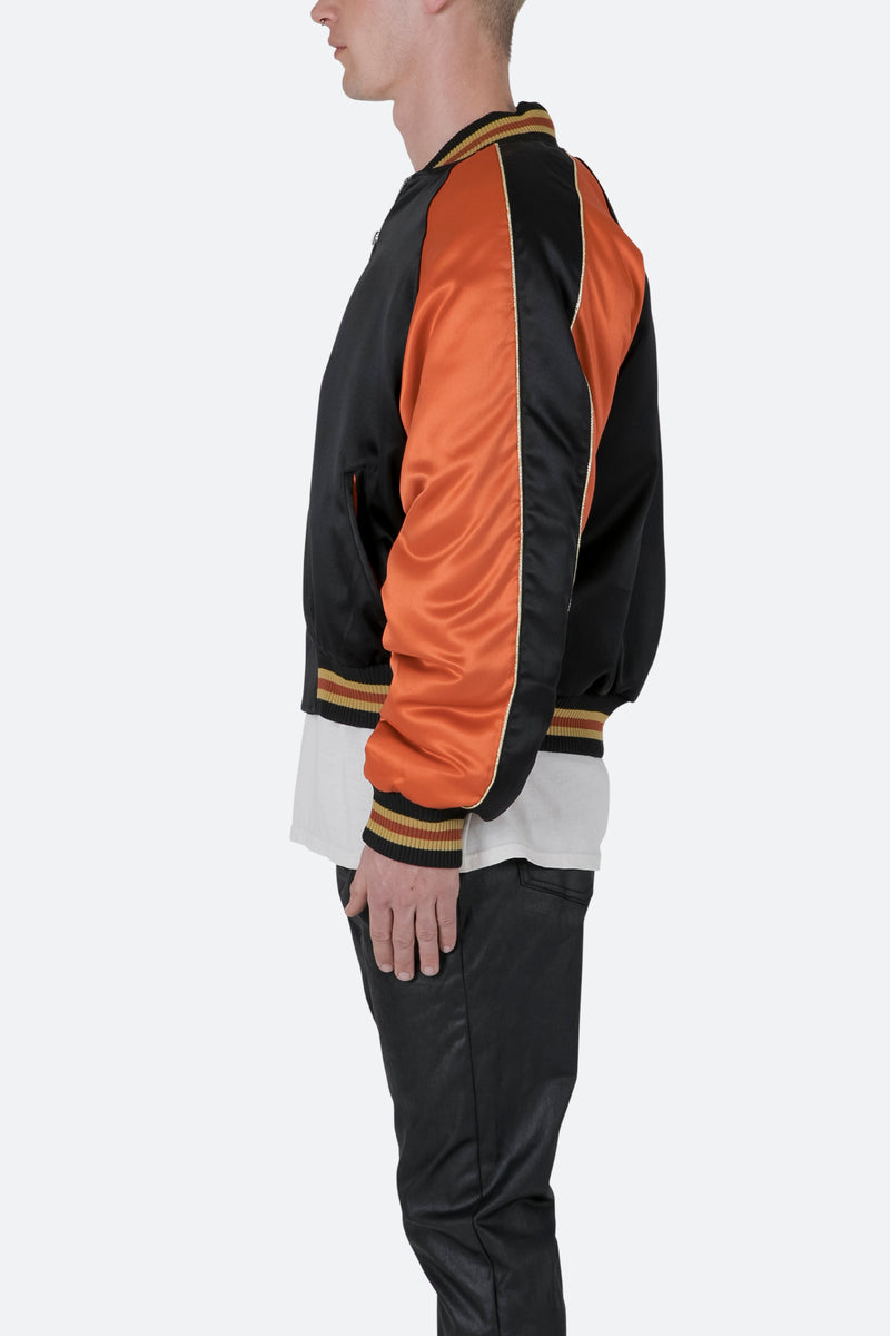 Souvenir Jacket - Black/Orange | mnml | shop now