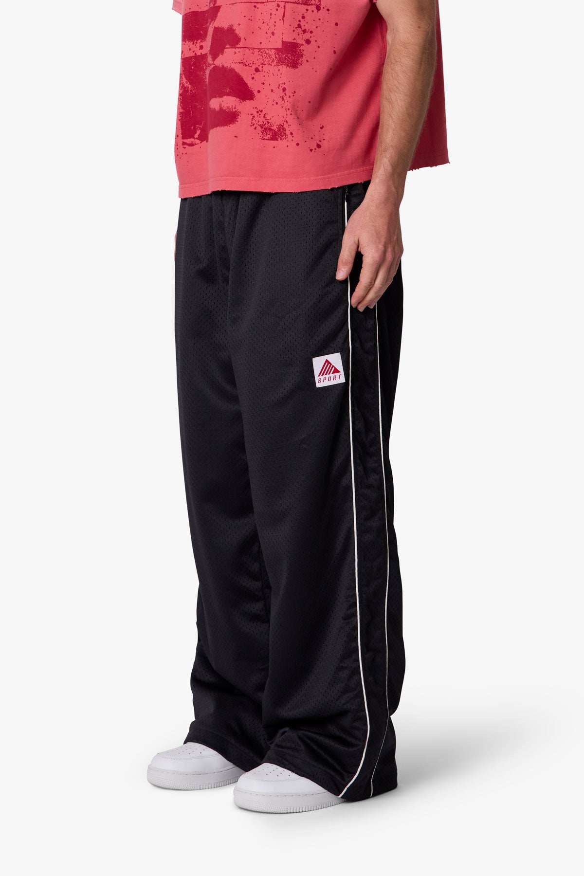Sport Mesh Track Pants - Black | mnml