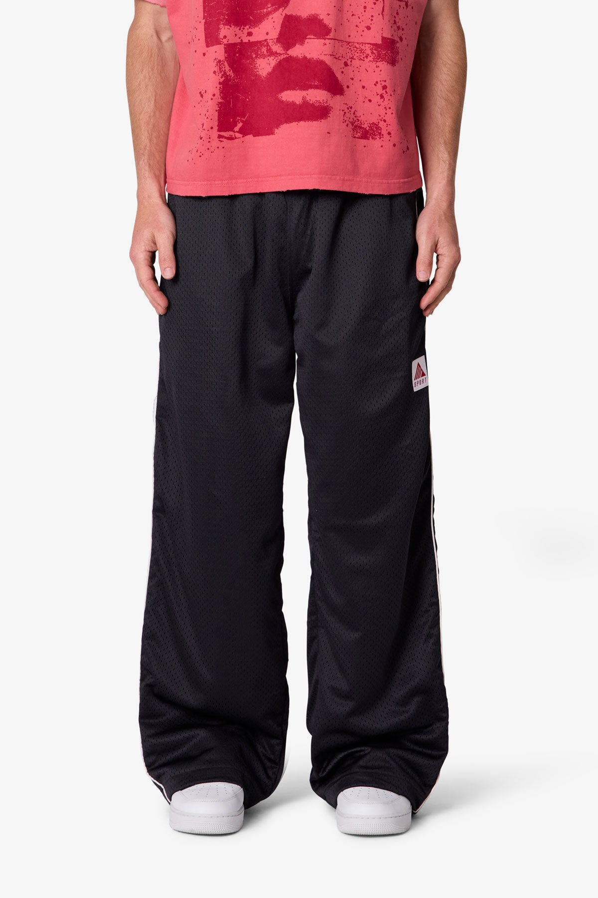 Sport Mesh Track Pants - Black | mnml