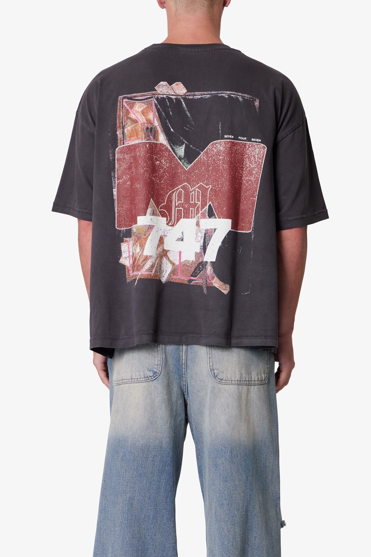 Still Life Printed Tee - Washed Black | mnml