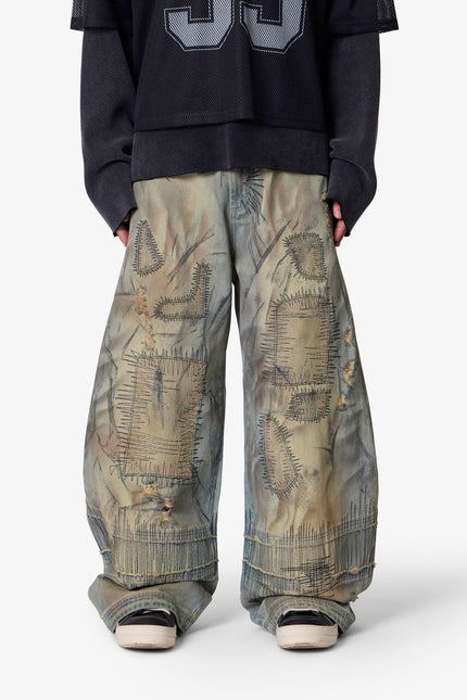 Stitched Barrel Denim - Vintage Blue