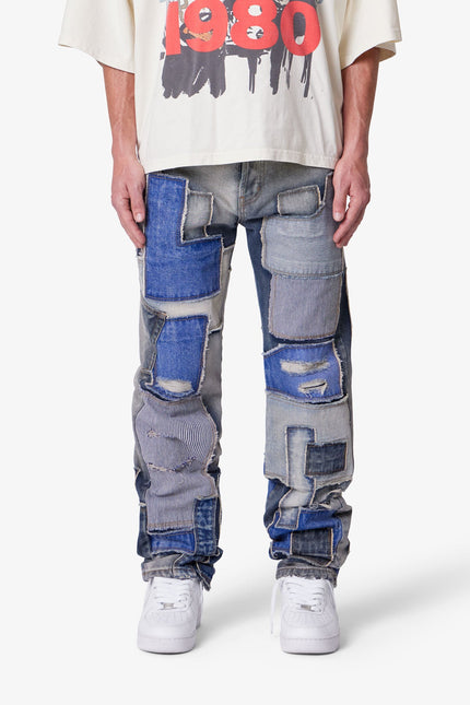 Straight Patchwork Denim - Multi