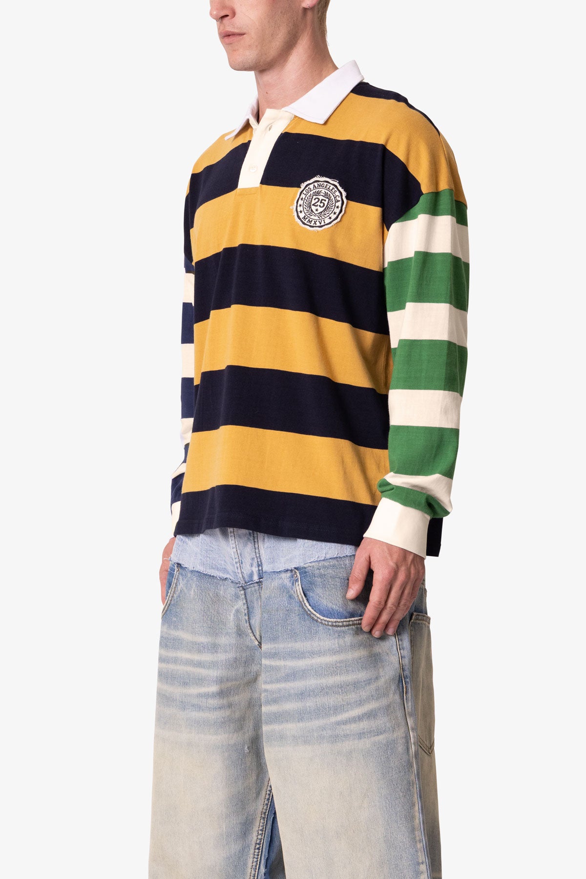 Striped Rugby L/S Shirt - Multi | mnml | shop now