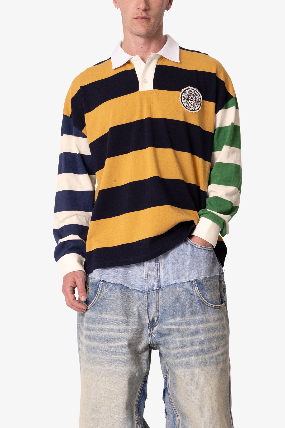 Striped Rugby L/S Shirt - Multi | mnml | shop now