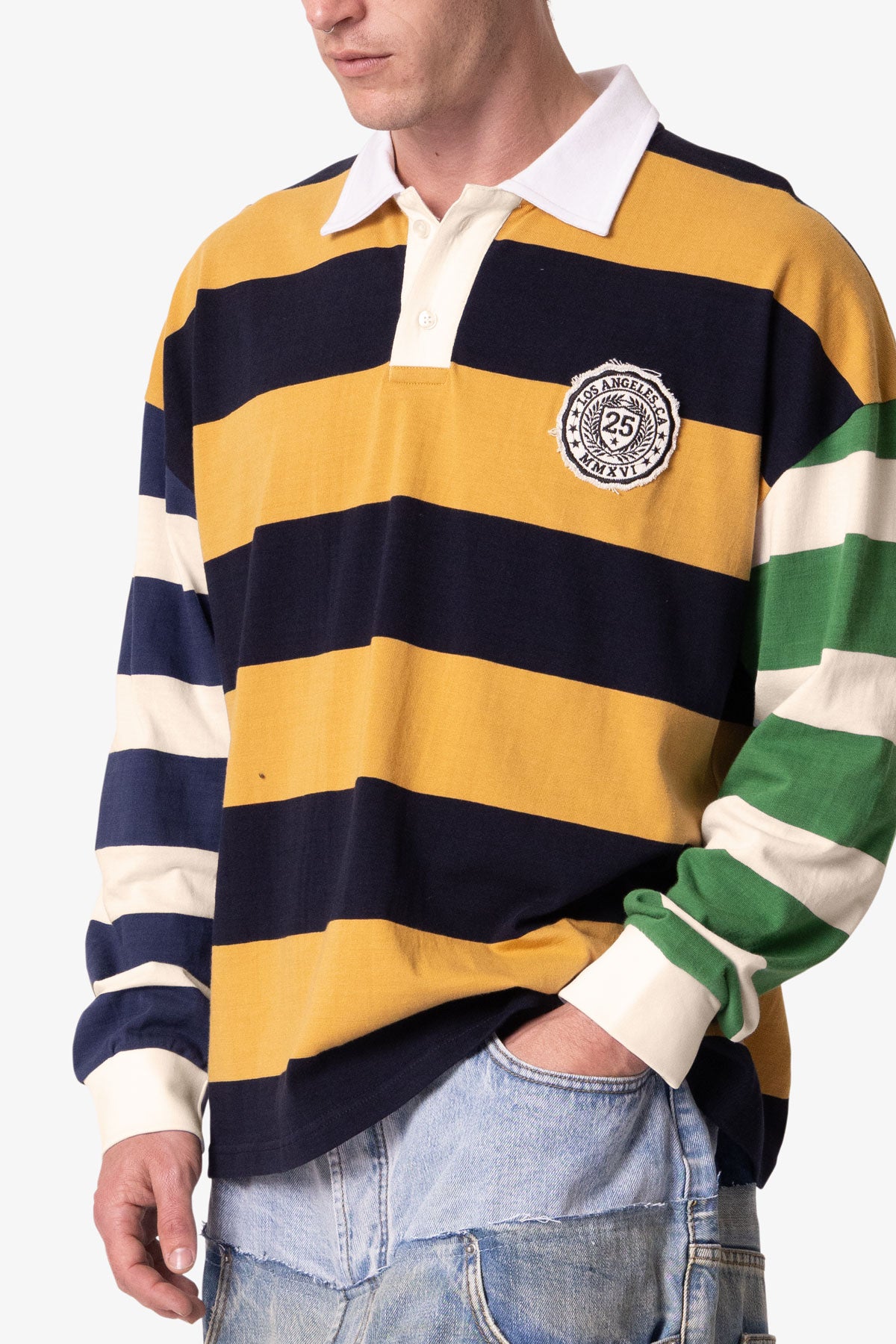 Striped Rugby L/S Shirt - Multi | mnml | shop now