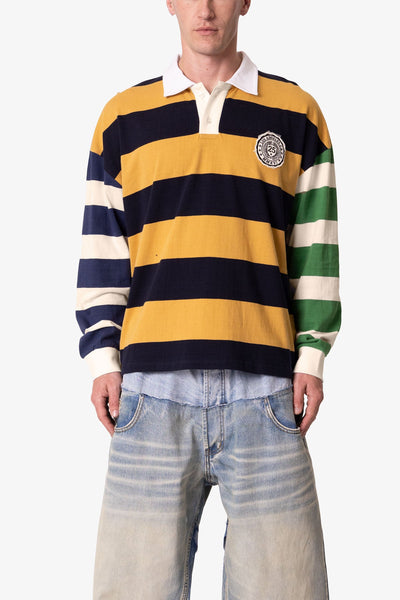 Striped Rugby L/S Shirt - Multi | mnml | shop now