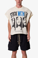 Stuck With Me Cut Off Tee - Off White