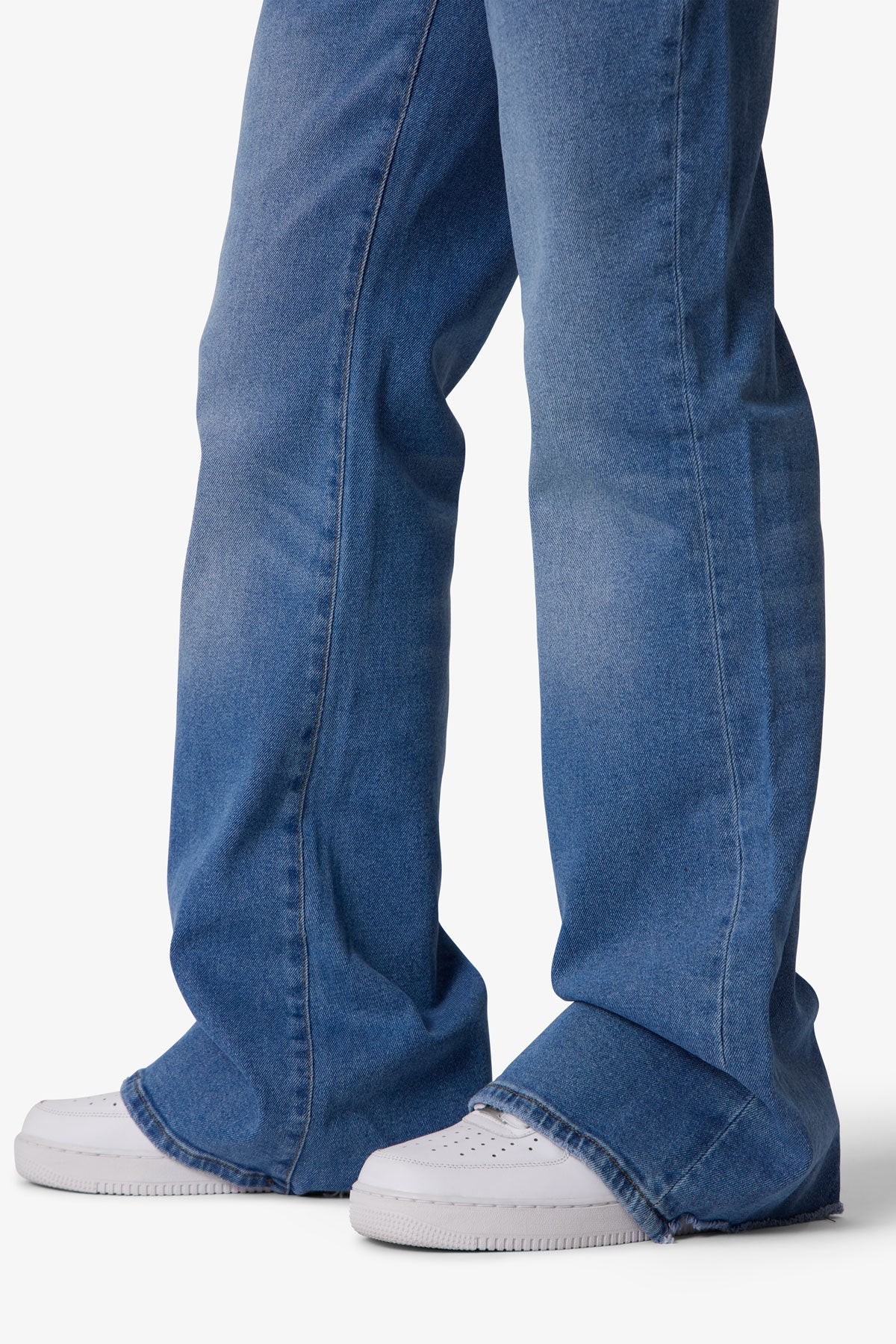Super Flare Denim - Medium Blue | mnml