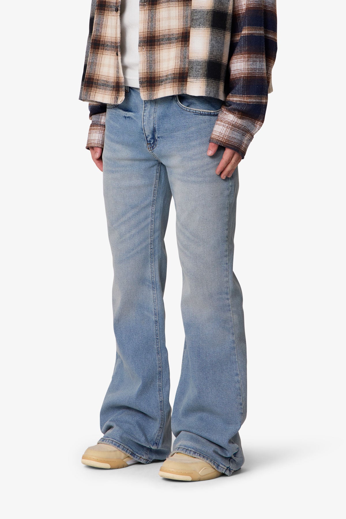 Super Flare Denim -Vintage Blue | mnml