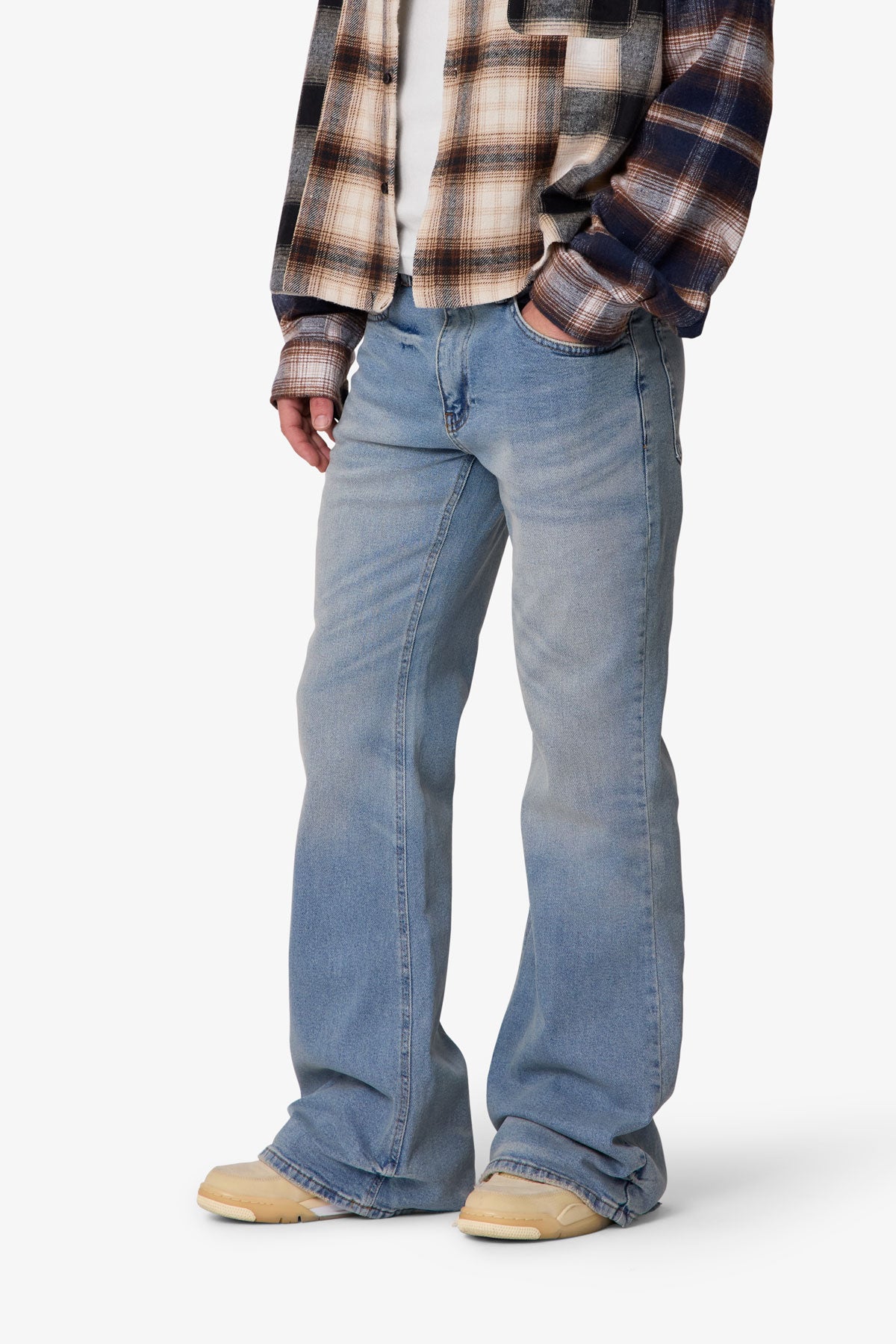 Super Flare Denim -Vintage Blue | mnml