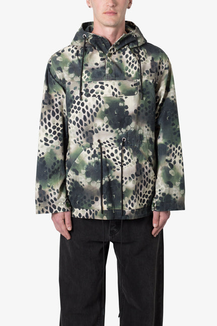 Swamp Camo Anorak Jacket - Green