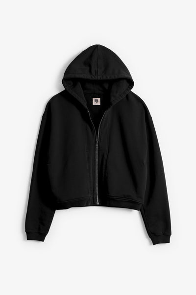 The Perfect Zip Up Hoodie Aged Black mnml shop now