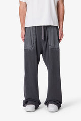 Thermal Cargo Sweatpants - Grey