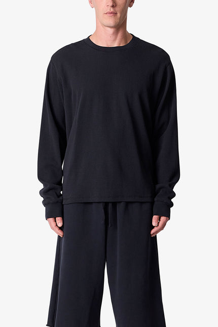 Thermal Long Sleeve Tee - Black