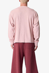 Thermal Long Sleeve Tee - Washed Pink