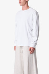 Thermal Long Sleeve Tee - White