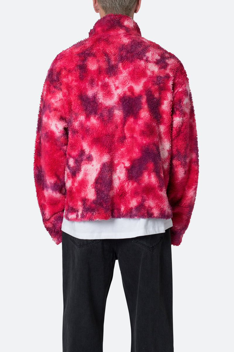 Tie dye cheap sherpa pullover wholesale