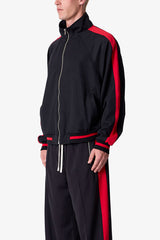Track Jacket - Black/Red